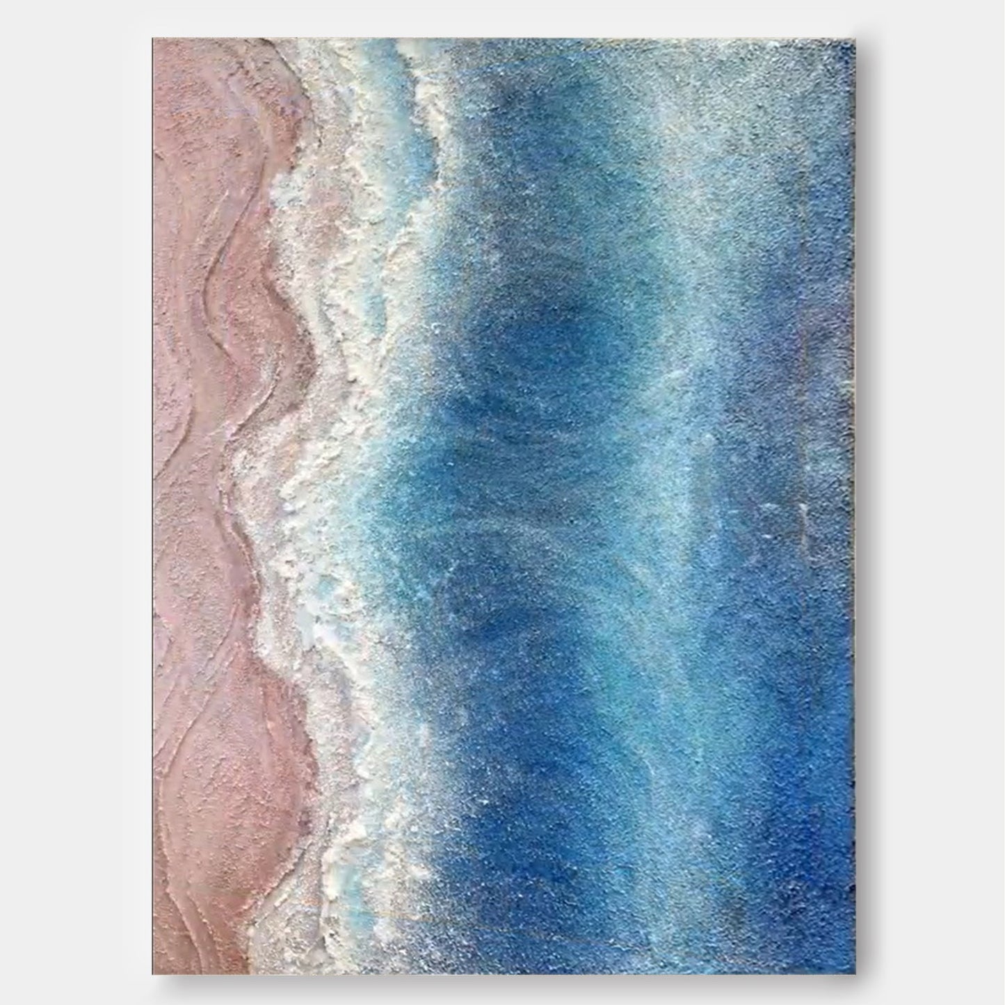 Textured Aerial Coastal Abstract Art