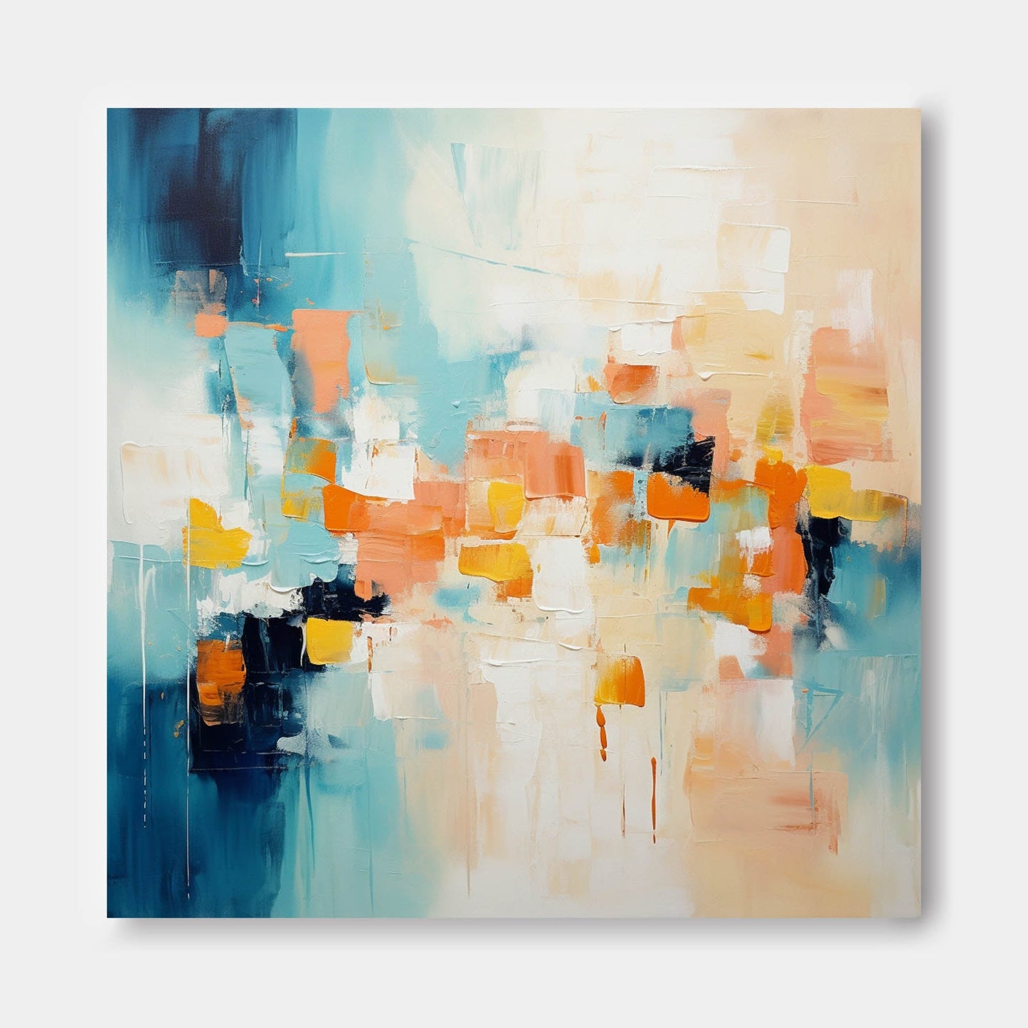 Modern Abstract Vibrant Canvas Art
