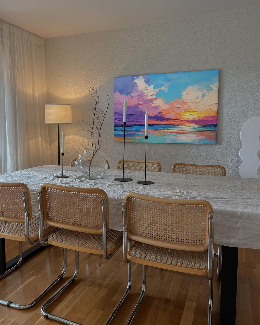 Radiant Sunset Over Tranquil Sea