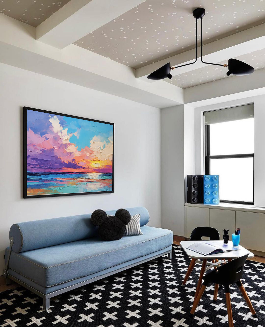 Radiant Sunset Over Tranquil Sea