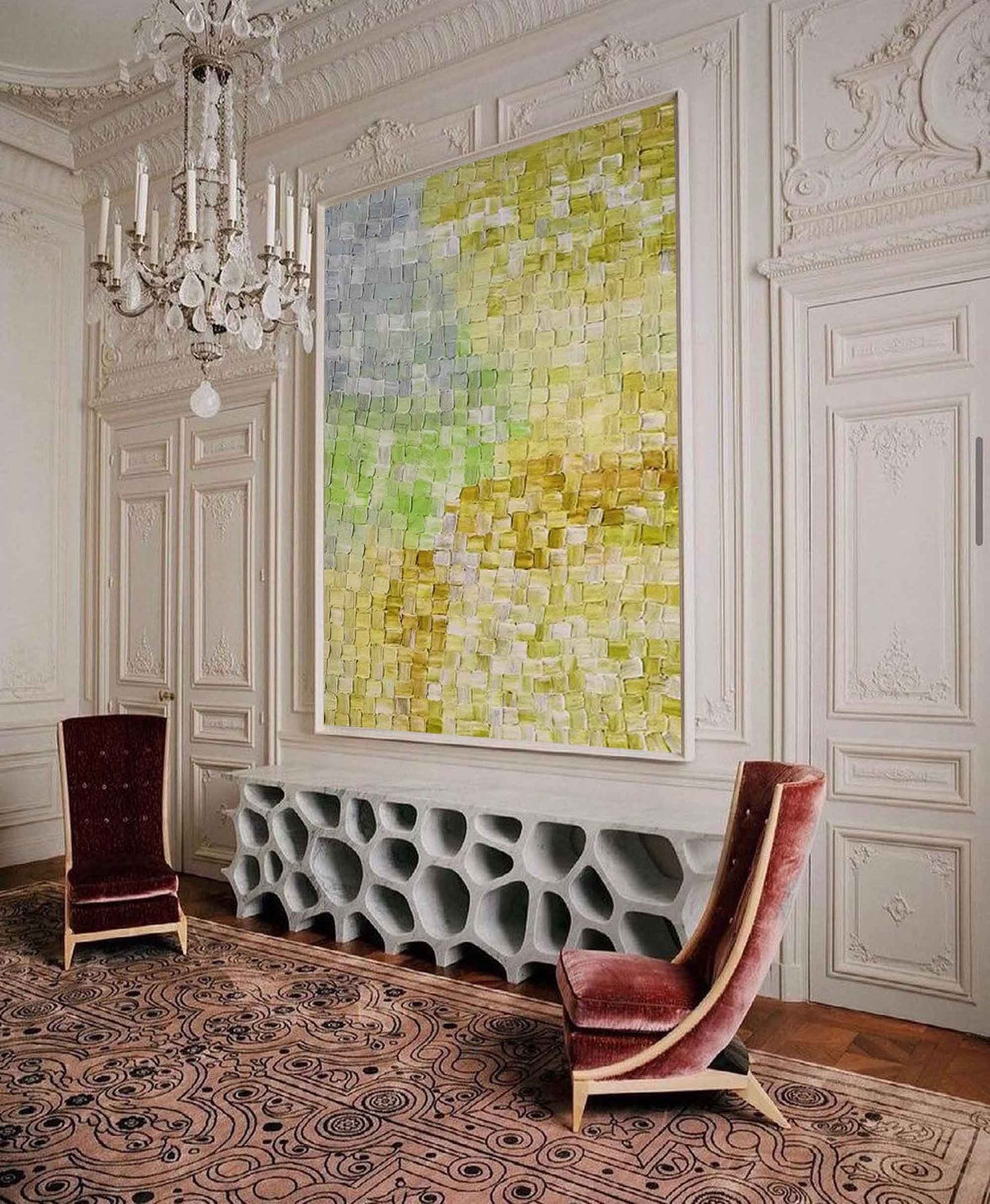 Golden Hour Abstract Textured Art